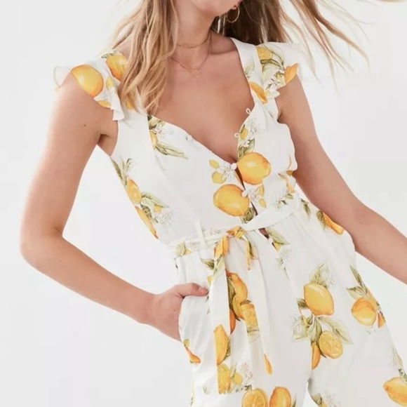 For Love & Lemons Limonada Capri Jumpsuit - Size S - Picture 3 of 9